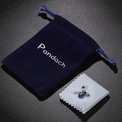 Pandach 925 Sterling Silver Charms for Bracelets and Necklaces Travel Round The World Beads Charms Relaxation Dangle Pendant,Jewelry Beads Gifts for Women - style: Travel Round The Space Charm