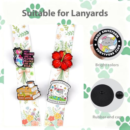 4/6/9/10/12/16/20PCS Cute Enamel Pins Bulk Set, Art Aesthetic Lapel Brooches, Humorous Quote Pins for Backpacks Jackets Hats Bags, Novelty Cool Badges for Women, Men, Teens, Kids - style: 20pcs A