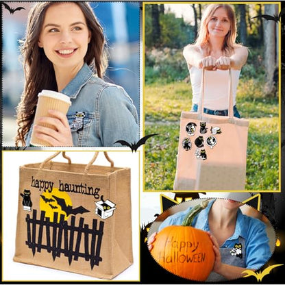 Landical 30/60 Pcs Cute Enamel Pins Bulk Plant Flower Animal Halloween Gothic Fall Pumpkin Cartoon Lapel Pin Brooches Jewelry Gift for Backpack Clothes Hats Accessories - style: Cat