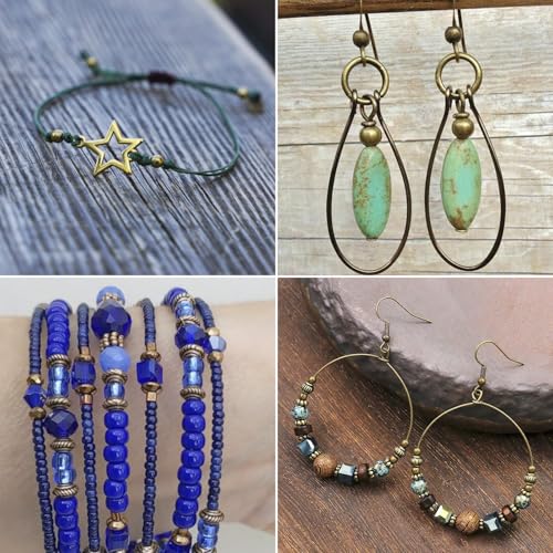 Craftdady 360Pcs Antique Bronze 6 Styles Spacer Beads Tibetan Metal Tiny Column Barrel Round Drum Cube Loose Beads for Jewelry Making Hole: 1-2.5mm - color: 6 Styles, 360Pcs, Antique Bronze