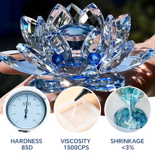 UV Resin Kit with Light,50g Fast Curing & Bonding UV Resin and 395nm UV Flashlight for Beginner,UV Glue Adhesive for Bonding Jewelry,Plastic and Glass Repairs - size: 50g