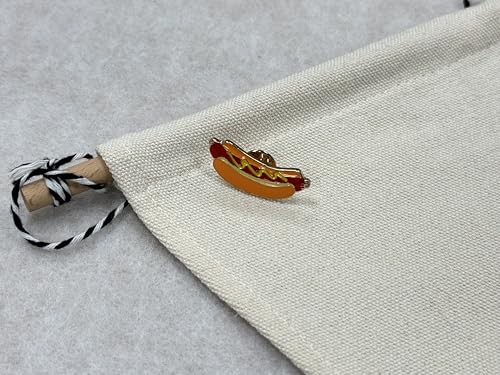 Hot Dog Cartoon Enamel Pins Brooch Creative Brooch Lapel Pin Badge Cute Metal Brooch Pins Accessories Decoration for Girls Boys Women Clothes Backpacks Decor - size: 1Piece