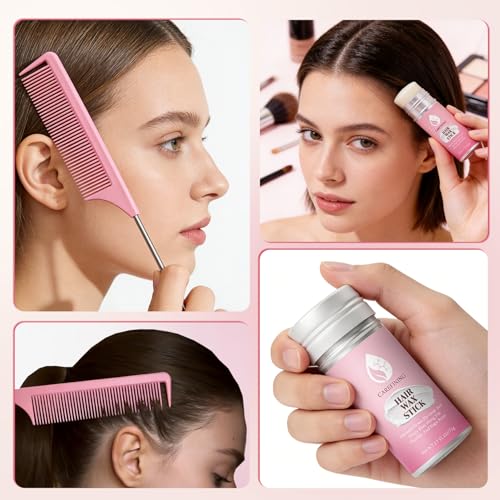 Hair Wax Stick - Strong Hold & High Shine - Styling Stick for Men with Easy Application - Lightweight & Non-Greasy Formula - Matte or Glossy Finish