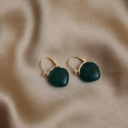 Gempires Handmade Gemstone Dangle Earrings Simple Minimalist Crystal Jewelry Hypoallergenic Gold Plated Uniquie Classic Design Everyday Wear Earrings For Women