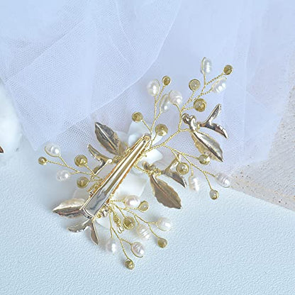 Wedding Hair Comb Clip, Wedding Hair Accessories for Brides, Crystal Bridal Hair Accessories Headpieces for Women, Girl, Party, Prom, (Style B) - style: Style B