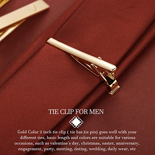 HAWSON Tie Clips, Cufflinks, Tie Tack & Lapel Pins for Men - Suitable for Neckties and French Cuff or Dress Shirt Suits - Jewelry Box Packed, Initials Designed - style: J-4pcs Sets