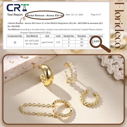 4Pcs Ear Cuffs Non-Piercing for Women Dainty 14K Gold Plated Clip On Cartilage Earrings Hypoallergenic Huggie Hoop Cuffs Fake Earings for Non Pierced Ears - color: Chunky-14K Gold Plated