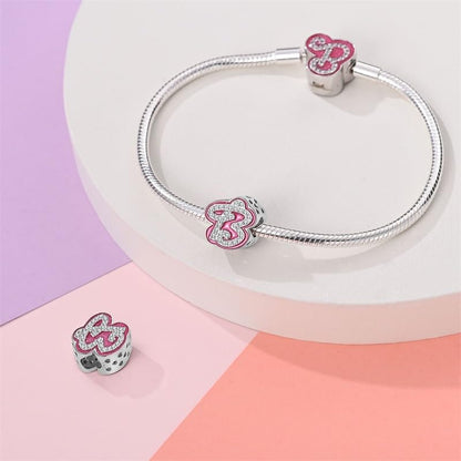 925 Sterling Silver Letter Charms Fits Pandora Bracelets Alphabet AZ Bead Charm for Bracelets Necklace with 5A Cubic Zirconia for Women Birthday Ceremony DIY Jewelry Gift - style: B