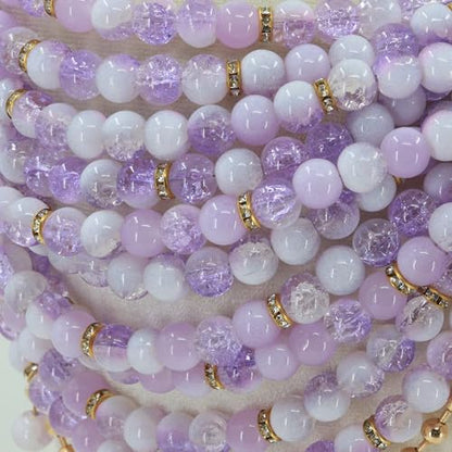 Purple Beaded Bra, Body Chain Jewelry, Festival/Burlesque Costume