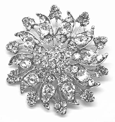 Belagio Enterprises 2 1/2-Inch Rhinestone Brooch | BW-171-182 - size: 2-1/2-Inch, style: BW-149