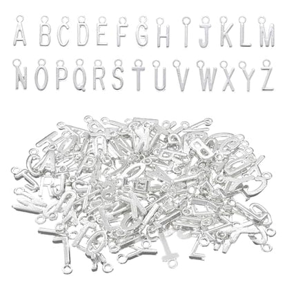 Alphabet Letter Charms - color: Silver