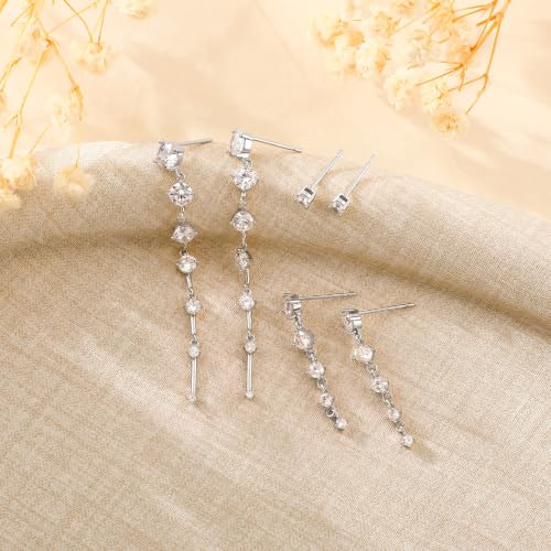 Ritach Dangle Earrings for Women 14k Gold Formal Fringe Long Dangle Tassel Earrings Chandelier Jewelry for Party Prom - style: NST-D