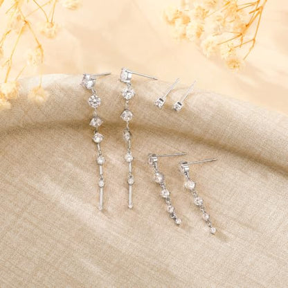 Ritach Dangle Earrings for Women 14k Gold Formal Fringe Long Dangle Tassel Earrings Chandelier Jewelry for Party Prom - style: NST-D