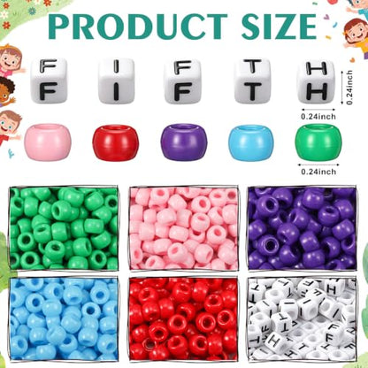 Tondiamo 24 Sets 5th Grade Back to School Gifts Friendship Bracelet Making Kit for Students Include Our Class is a Family Greeting Cards Beads Strings Bags DIY Kit for First Day of School Classroom - style: 5th Grade