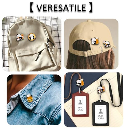 Cute Enamel Pin Sets for Backpacks and Jackets - color: JH-137