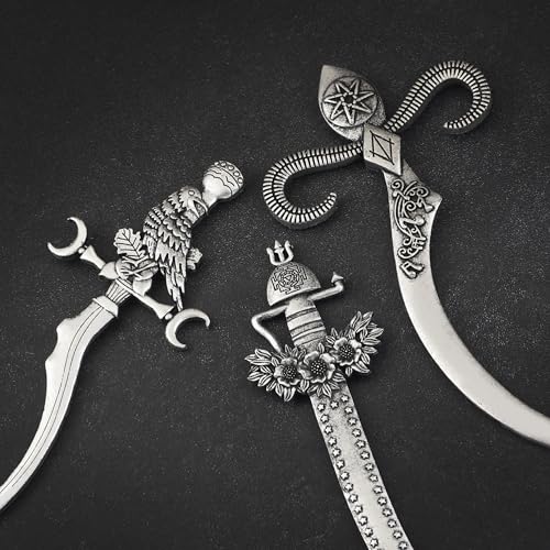 3PCS Sword Hair Pins for Women, Metal Hair Sticks Set, Viking Hair Accessories, Medieval Renaissance Hair Pin Set, Fantasy Pirate Decorative Hair Sticks for Bun Updo