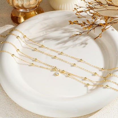 CHESKY Waist Beads for Women, Dainty 14k Gold Plated Waist Chain Beach Accessories Cute Belly Chain Body Chain Gold Chain Belts for Women Summer Beach Jewelry for Womens Gifts Rave Outfits for Womens - style: cross waist beads