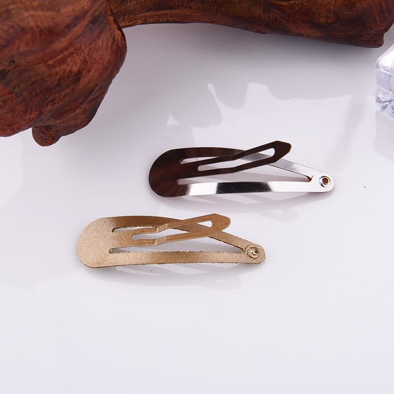 Gold Metal Tortoise Shell Snap Hair Clips Barrettes Pins for Women Girls Blonde Small Sequin Clip Leopard Print Clips Barrettes Hairpins Aesthetic Decorative Bangs Side Clip Set 12 PCS