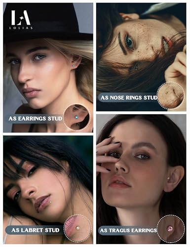 LOLIAS 80-160Pcs Surgical Steel Nose Rings Studs for Women Hypoallergenic | Straight or L Shaped Small Nose Studs Pin,Hypoallergenic 20G 22G Tiny Bone Nose Piercing Jewelry, 1.5/2/2.5/3 mm CZ Mix - color: 80Pcs 20G L shaped（multicolor）