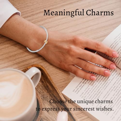 S925 A-Z Bead Charms,Initial Letter Alphabet, 14K Gold Plated, for Bracelet Necklace, Gift for Mothers Nurses Day Graduation Birthday Anniversary, for Girlfriend Family Friend, for Pandora - style: Z
