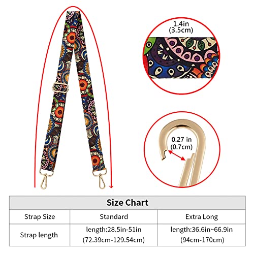 Wide Shoulder Strap Adjustable Replacement Belt Crossbody Canvas Bag Handbag - color: Wide: 1.4"(3.5cm)color33, size: Wide: 1.4"(3.5cm)