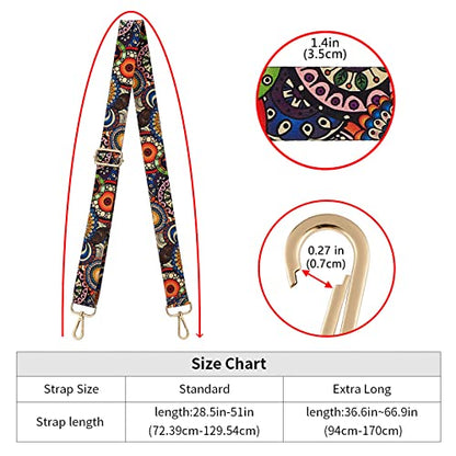 Wide Shoulder Strap Adjustable Replacement Belt Crossbody Canvas Bag Handbag - color: Wide: 1.4"(3.5cm)color33, size: EXTRA LONG:66.9"(170cm)Wide:1.4"(3.5cm)