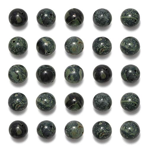 NCB 200pcs 4mm Kambaba Jasper Loose Beads for Jewelry Making, Natural Semi Precious Beads Round Smooth Gemstones Spacer Beads Charms for Necklaces Bracelets (Kambaba Jasper, 4mm 200Beads) - color: Kambaba Jasper, size: 4mm 200Beads