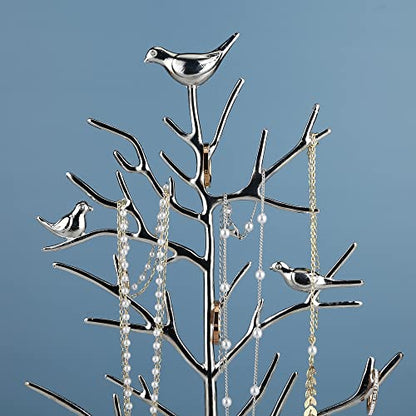 MORE&LESS Tree and Deer Jewelry Rack,for Ring Earrings Necklace Bracelet,Suitable for living rooms, bathrooms,offices,etc. - color: C Tree&Deer