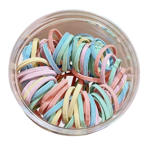 Colorful Hair Rings For Women High Flexibility Braided Ponytail Rings Sport Ready Mixed Hues Mixed Hair Elastics Set - color: mixed colors