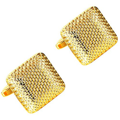 Urban Jewelry Mens Stainless Steel Nautical Knot Cufflinks Formal Wear | Nautical Cufflinks Stainless Steel Rust Resistant Finish Formal Wear Essential Business Style Essential Design - color: Golden Cufflinks for Men