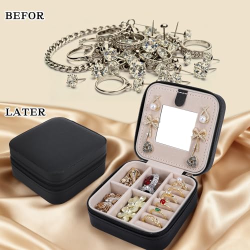 Travel Jewelry Case (Black) - color: Black