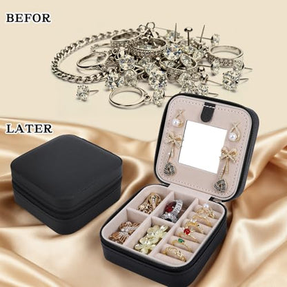 Travel Jewelry Case (Black) - color: Black