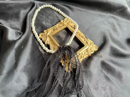 MOMOCAT Lace Choker Necklace for Women Bridal 90s Gothic Tatoo Choker Collar Kawaii Chocker Necklace Flower Ribbon Lolita Accessories - color: white and black