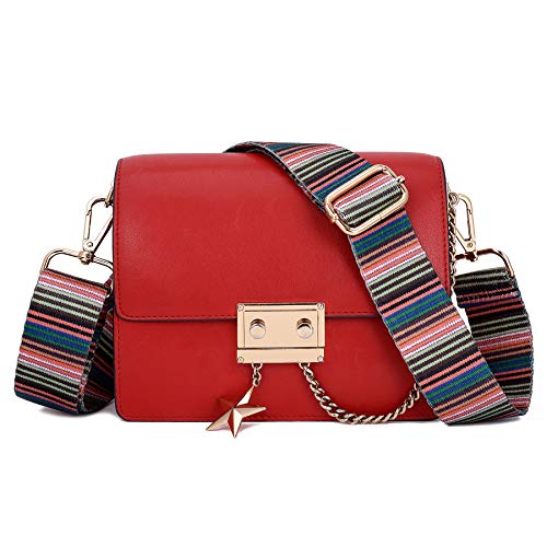 Wide Shoulder Strap Adjustable Replacement Belt Crossbody Canvas Bag Handbag - color: Color Bar, size: Wide: 1.4"(3.5cm)