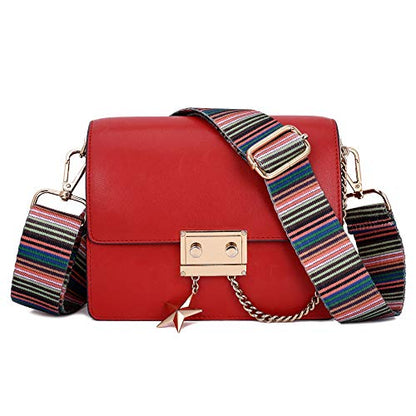 Wide Shoulder Strap Adjustable Replacement Belt Crossbody Canvas Bag Handbag - color: Color Bar, size: Wide: 1.4"(3.5cm)
