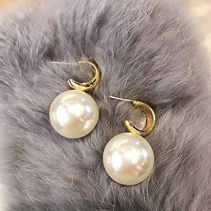Retro Pearl Stud Drop Earrings Elegant Faux Pearl Stud Earrings For Women Exquisite Wedding Engagement Jewelry Gifts - style: Style 2