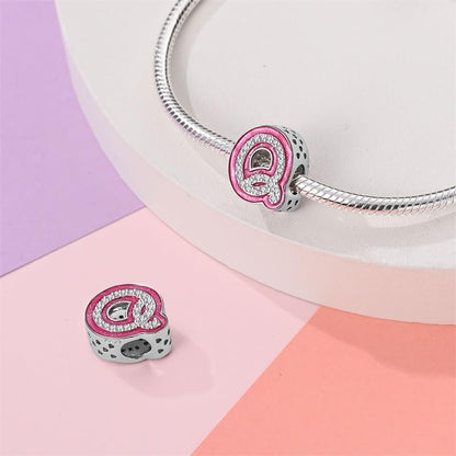 925 Sterling Silver Letter Charms Fits Pandora Bracelets Alphabet AZ Bead Charm for Bracelets Necklace with 5A Cubic Zirconia for Women Birthday Ceremony DIY Jewelry Gift - style: Q