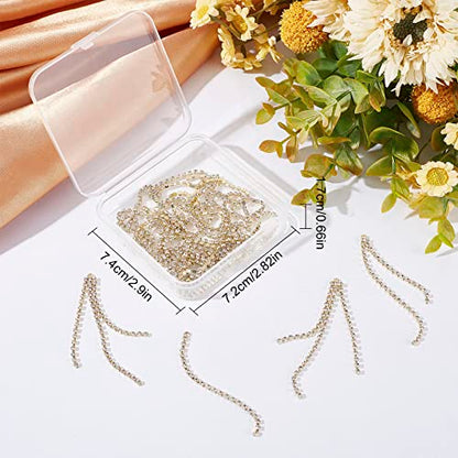 SUNNYCLUE 1 Box 24Pcs 3 Style Tassel Earring Charms Chain Tassel Earrings Set Dangle Chains Rhinestones Charms for Jewelry Making Accessories Women Adults DIY Crafts - color: 24pcs 3 Styles Rhinestone Tassel Charms