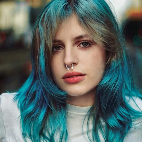 16G Horseshoe Septum Rings 6/8/10/12MM with Tool & & Ball Grabber Hypoallergenic Surgical Stainless Steel Septum Jewlery Silver Nose Cartilage Lip Rook Cartilage Helix Horseshoe Septum Piercing Jewelry