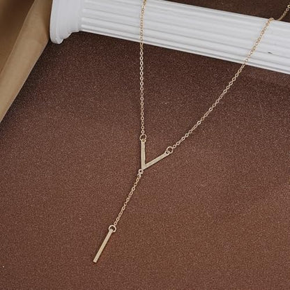 Disc Bar Pendant Layering Necklace for Women,Stainless Steel Layered Chain Choker Simple Trendy Everyday Jewelry