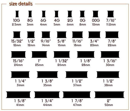 (1 Pair ONLY) Acrylic Flesh Tunnel Screw Fit Ear Gauge Earring Ear Piercing available size 2g (6mm) to 13/16" (30mm) Please Choose Size And Color - color: M02, size: 11/16" = 18mm