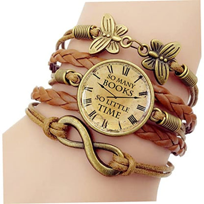 Multilayer Bracelet, Leather Wrist Cuff Bangles Women Wrap Bracelets, Bohemia Style Wrist Decoration, Brown