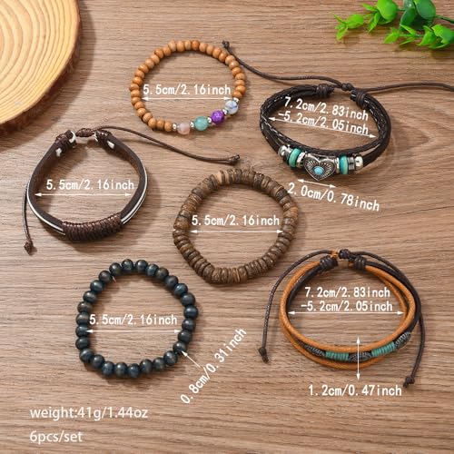 Western Outfits for Women Turquoise Western Bracelets Bohemian Vintage Stackable Beaded Leather Bracelets Adjustable Hand-woven Layered Bracelet Western Country Concert Jewelry for Women - style: Turquoise Love Heart