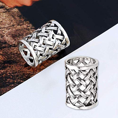 Joyci 3pcs Women's Scarf Ring Clip Slide Gold Silver Tone Hollow Tube | Retro Style Scarf Fastener for Women's Shawl, Silk Neckerchief, Napkin, Metal Antique Sturdy, Classy Fashion Accessories - color: Silver
