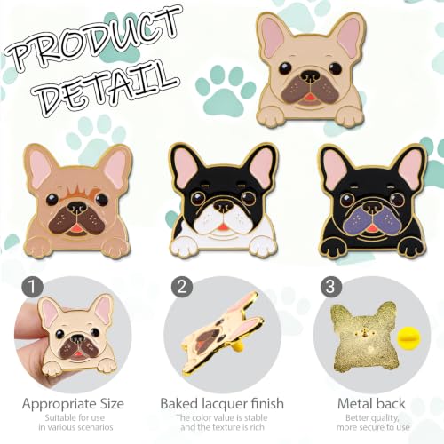 2/4/5/20pcs Funny Enamel Pins Bulk - Aesthetic Hard Enamel Lapel Pins Set, Art Brooches for Backpacks, Jackets, Hats, Bags, Lanyards, Cute Animal Pins for Adults, Kids, Women, Men - style: 4pcs Dog
