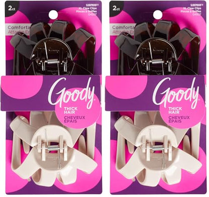 Goody WoMens Classics Claw Clip, Lily Petal, 2 Count (Pack of 2) - size: 2 Count (Pack of 2)