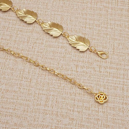 Metal Waist Chain Body Jewelry Link Belt for Women Girls - color: Gold 2, size: L: 51.2 in (130 cm)