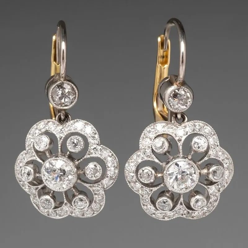 Retro Exaggerated Drop Earrings Personality Vintage Carved Dangle Earrings Daily Accessories Party Valentine's Day Jewelry Gifts for Women - style: Retro Style 17