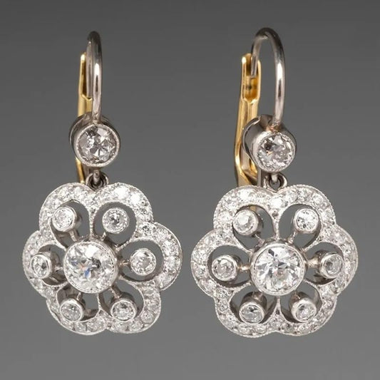 Retro Exaggerated Drop Earrings Personality Vintage Carved Dangle Earrings Daily Accessories Party Valentine's Day Jewelry Gifts for Women - style: Retro Style 17