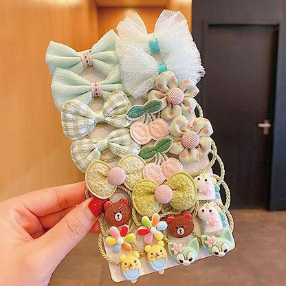 Cute Cartoon Elastic Hair Ties for Baby Girls, Rubber Bands Hair Bands Ropes Ponytail Holder for Toddlers (Random 2 Sets, Mixed Styles) - color: random 2 sets